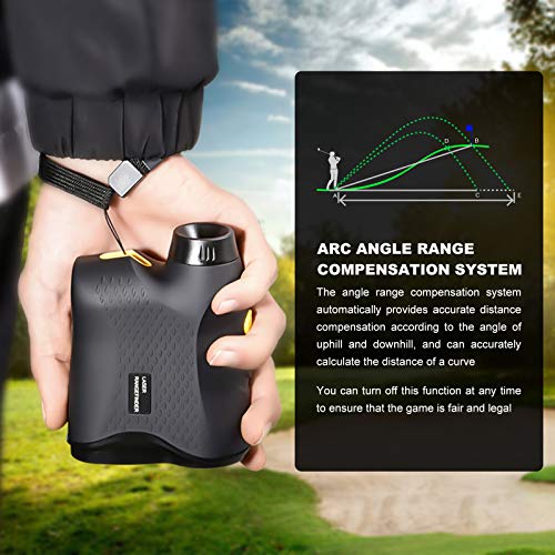 papasbox Golf Rangefinder, 800 Yards Laser Distance Finder with Slope