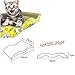 Cat Toy, PYRUS Pet Corrugated Cardboard Cat Scratching Pad with Catnip Cat Cardboard Sofa Ultimate Cat Lounge (W-Shaped)