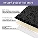 LuxUrux Bathroom Rugs Sets 2 Piece: Quick Dry, Soft Plush Anti-Slip, Super Absorbent. Includes Rectangular (31x20 inches) & U-Shaped Toilet Mat (20x20 inches) | Black