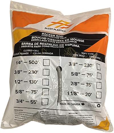 5/8 Inch x 75 Feet Backer Rod For Gaps & Joints