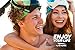 Snorkel Mask Full Face for Kids and Adults - Anti-Fog and Anti-Leak Easybreath Snorkeling Gear - Dive Scuba Mask with 180 Panoramic View and 4 Bonus Items as Snorkel Set (White-Blue, S/M)
