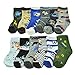 Angelina Boys Kid's Novelty Crew Socks (12-Pairs)