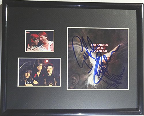 2 Signed+Emerson+Palmer+Autographed+Display