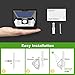 LITOM Solar Lights Outdoor, Wireless LED Solar Motion Sensor Lights with Wide Angle, IP65 Waterproof Security Lights for Front Door Yard Garage Deck Porch Shed Walkway Fence (4 Pack)