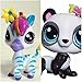 Littlest Pet Shop Special Edition 2 Pack - Lei Yang Panda #4022 and Zinnia Gardner Zebra #3846