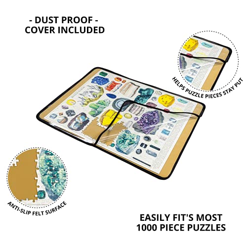 Jigsaw Puzzle Board Portable Puzzle Mat Puzzle Saver DustProof Cover for Easy Storage, NonSlip