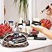 ADCOOG Makeup Bag Portable Cosmetic Bags Retro Cosmetic Pouch Toiletry Travel Organizer for Women, Cosmetics, Make Up Tools, Toiletries,Brown