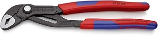 KNIPEX 87 02 250 SB Cobra® Hightech-Wasserpumpenzange grau atramentiert mit schlanken Mehrkomponenten-Hüllen 250 mm (in SB-Verpackung)