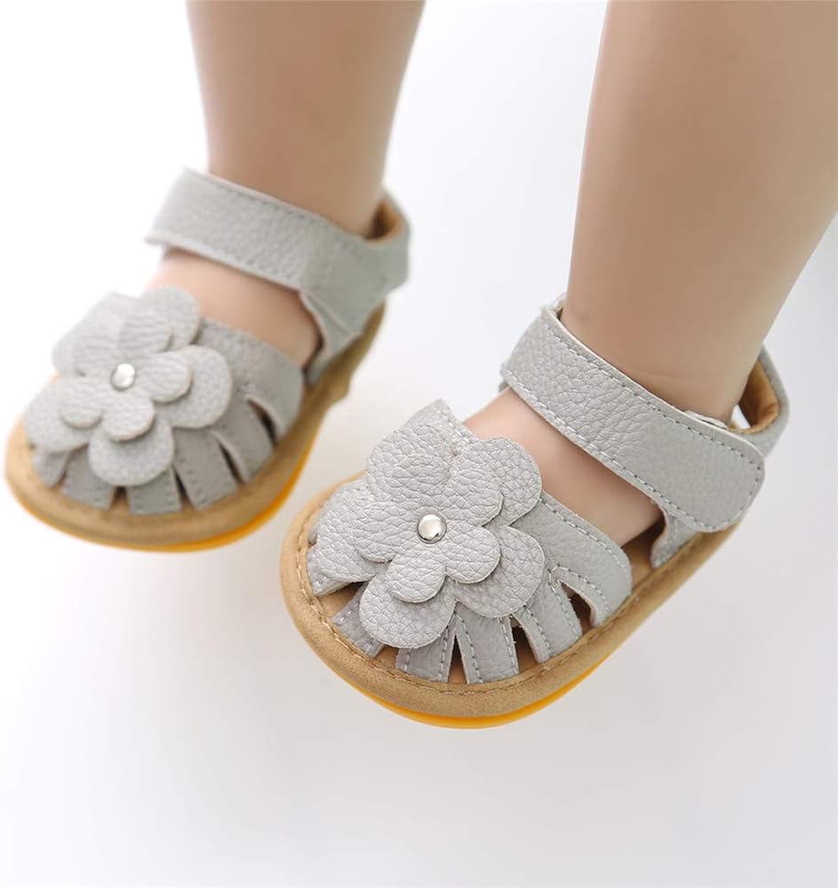  | Miamooi Infant Baby Girls Boys Sandals Summer Bowknot Crib Shoes Toddler Pu Leather Flower Soft Rubber Sole Dress Flats First Walker Shoes | Sandals