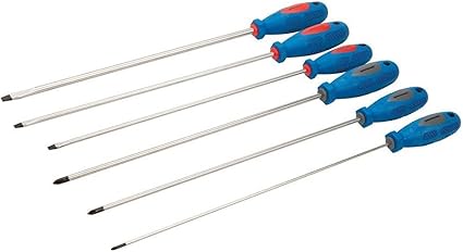 Silverline 909067 Jeu De Tournevis 6 Pieces Tige Extra Longue 325 Mm Amazon Fr Bricolage