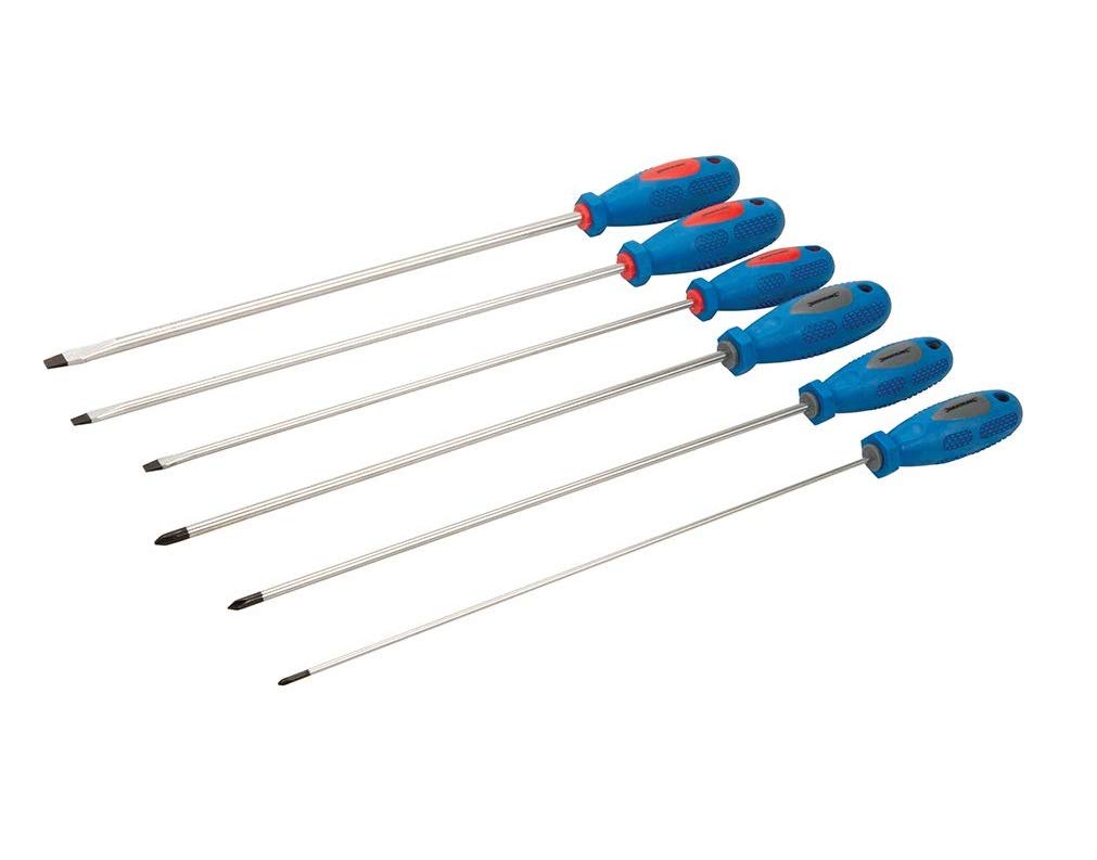 Silverline Extra-Long Screwdriver Set 6pce (909067)