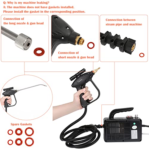 BEAMNOVA High Pressure Handheld Steam Cleaner Cleaning Car Steamer for