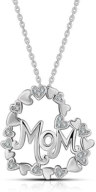open heart mom necklace