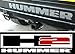 BDTrims Bumper Raised Letters compatible with Hummer H2 Models (Chrome)