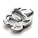 Jovivi Stainless Steel Baby Feet Necklace with Cubic Zirconia Birthstone Mothers Day New Mom Jewelry