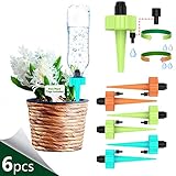 THEKBS Self Watering Spikes, Plant Watering Devices, Automatic Plant Waterer with Slow Release Control Valve Switch for Plants or Vegetables (6)