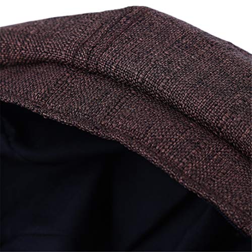 lehao Retro Newsboy Hat Octagonal Cap Autumn Winter Unique Theatrical Painter Cap Beret Tide for Women,Brown
