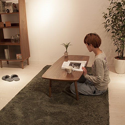 AZUMAYA TAC229WAL Folding Legs Coffee Center Table, W41.3 x D20.5 x