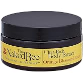 The Naked Bee Ultra-Rich Body Butter, 8 Ounce, Orange Blossom Honey