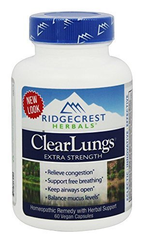 Ridgecrest Herbals ClearLungs Extra Strength - 60 Vegan Capsules