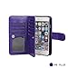 Case for iPhone 6/6S Plus,xhorizon TM FLK Premium Leather Folio Wallet Magnetic Purse Flip Book Style Multiple Card Slots Cash Case Cover for iPhone 6 Plus/6S Plus (Purple)