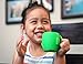 Baby Kid Sippy Cup Mug For Toddlers Learning Cup Elephant Design Great For Baby’s Interaction Dexterity Food Grade Silicone BPA FREE Bambini Bear - Lime Green