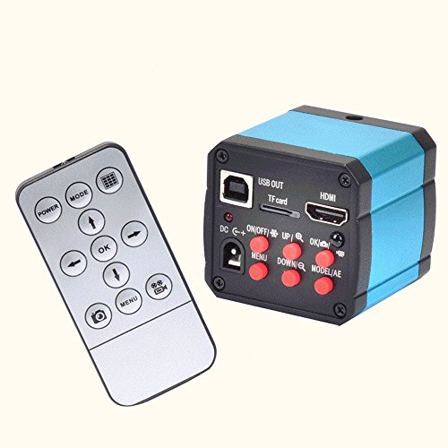 Finlon 14MP TV HDMI USB Industry Digital C-mount Microscope Camera TF Video Recoder DVR