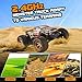 GoStock Remote Control Car, 1:12 Scale RC Car Off Road Electric Vehicle 2.4GHz High Speed of 42km / h All Terrain Remote Control Monster Truck for Kids and Adult (9115)