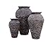 Aquascape 78207 Medium Stacked Slate Urn Fountain for Landscape and Gardens, 45 Inches Tall Dark Gray