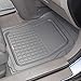 Motor Trend BC210-B2 Grey Performance Plus Rubber Car Floor Mats & Cargo Weather Liners 5pc Set (Gray)