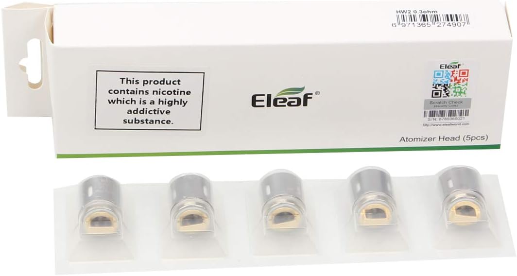 Eleaf HW2 Head 0.3ohm Replacement Coil Head for ELLO Mini Tank ELLO Mini XL Atomizer Coils 100% Original