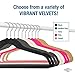Closet Complete Supreme Quality, Ultra-Heavyweight, 85-gram, Virtually-Unbreakable Velvet Hangers, Ultra-Thin, Space Saving, No-Slip Suit Hangers, 360° Spinning, Chrome Hooks, Black, Set of 25