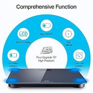 Bilance pesapersone Bilancia pesapersone digitale-Bilance impedenziometrica impedenziometrica Superficie in vetro con… - immagine 4