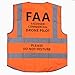 MYRIANN DJI Drone Safety Reflective Vest,Cool Cloth Vest with Commercial Drone Pilot Please Do Not Disturb,Excellent Flight Experience with DJI Inspire,DJI Phantom 3 4, DJI Mavic Pro (Orange, XXL)