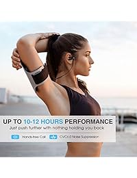 Mpow D7 Gen 3 Auriculares Bluetooth IPX7 Impermeable, Auriculares inalámbricos con Micrófono, Tiempo de reproducción 10 12H, Auriculares Bluetooth para correr, Entrenamiento