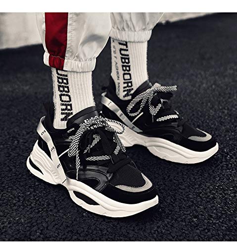 Men's Retro Color Blocked Fashion Sneakers Sport Running Shoes Walking Casual Athletic Shoes(3,6.5)