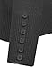 Cielo Women's V-Neck Button Down Long Sleeve Classic Knit Cardigan Charcoal Medium