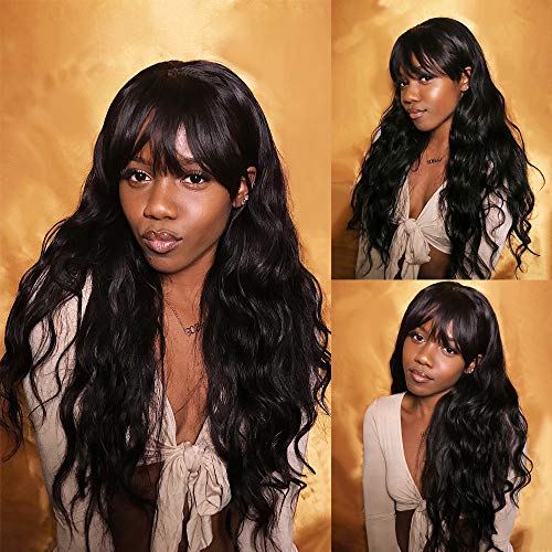 Fugady-Hair-Long-Wavy-Black-Wigs-With-Side-Bangs-Synthetic-Body-Wave-Fiber-Wig-Natural-Curly-Heat-Resistant-Full-Machine-Made-Wig-For-Black-Women-Daily-Cosplay-Party-24-Inches