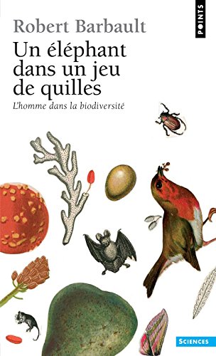 Un  éléphant dans un jeu de quilles