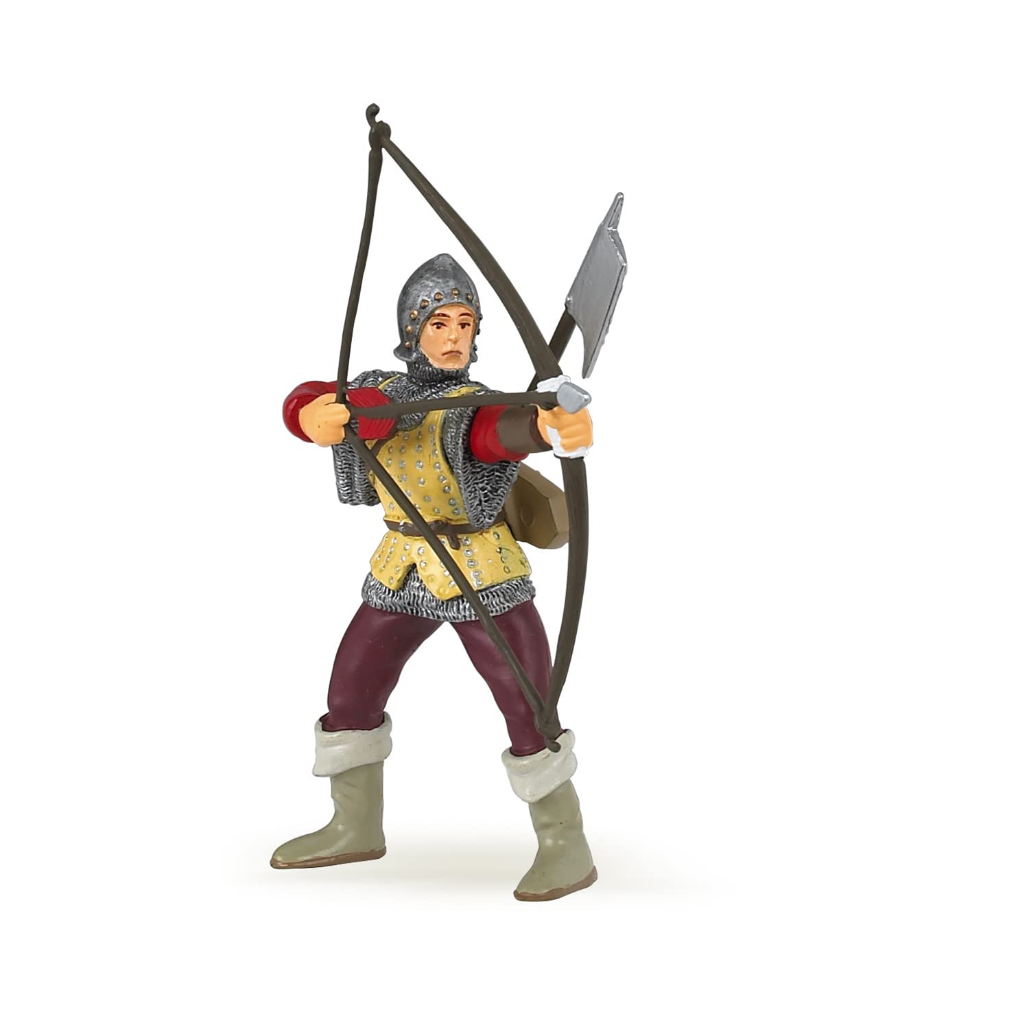 Papo MEDIEVAL-FANTASY Soldier Figurine, 39384 Red Bowman, Multicolour, 9x5x9 Centimeters