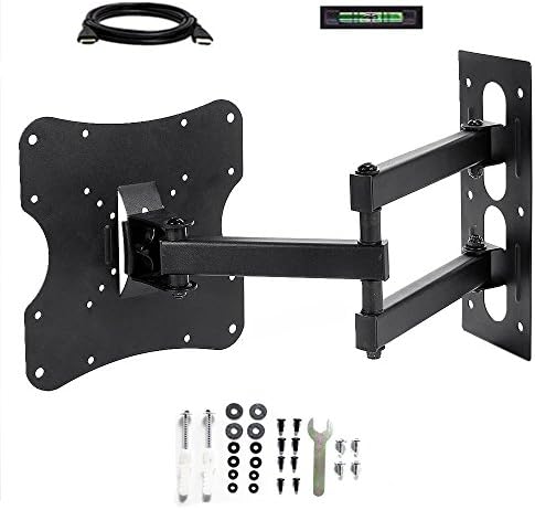 Cakuja Full Motion Articulating TV Wall Mount Bracket Tilt Swivel for 10-39 inch TV LCD LED Plasma MAX VESA 200x200mm