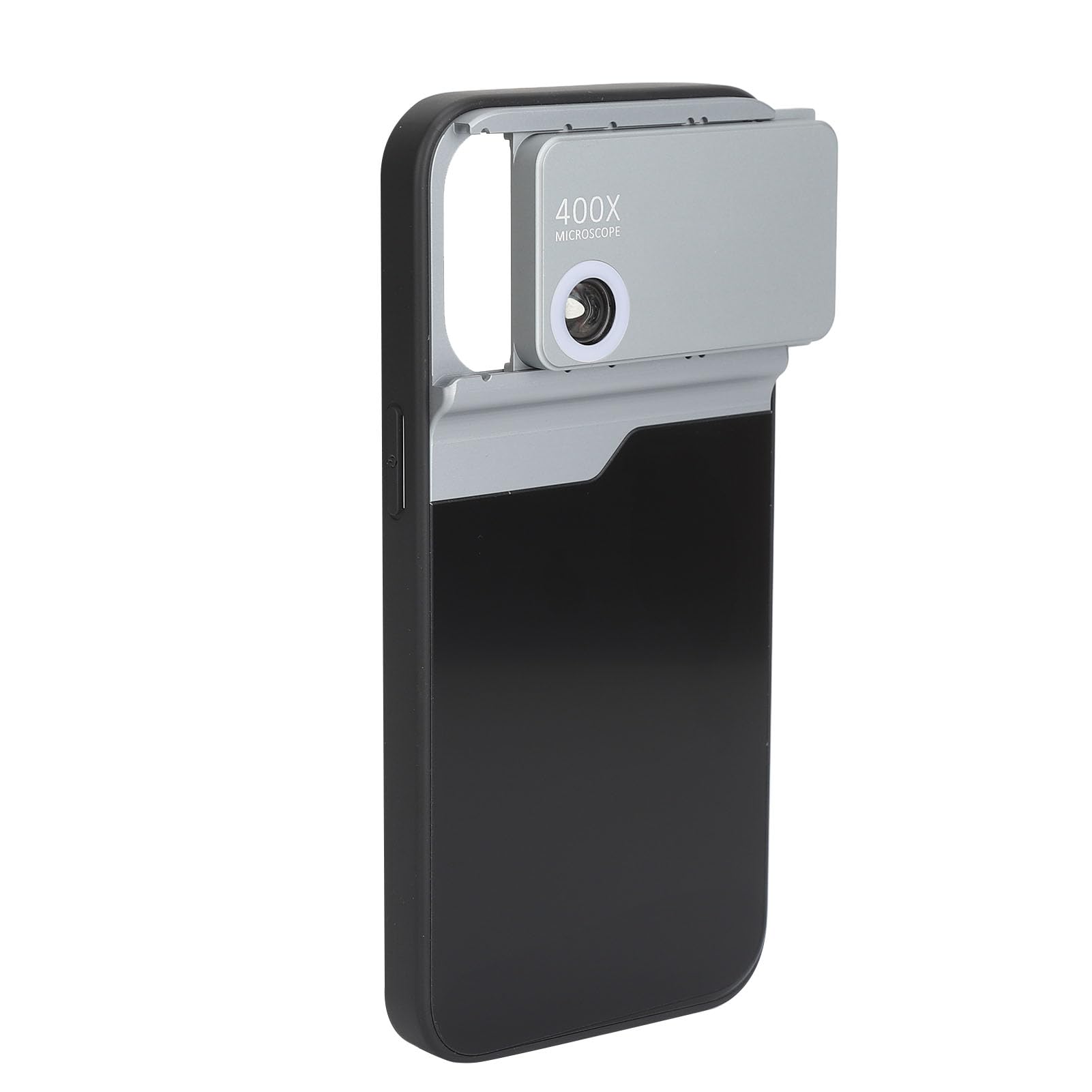 Phone Microscope Lens, 400X Micro Lens, Nano Zoom Smartphone Camera Adapter with HD Optical Lenses and LED Light, Phone Macro Lens for 15 pro