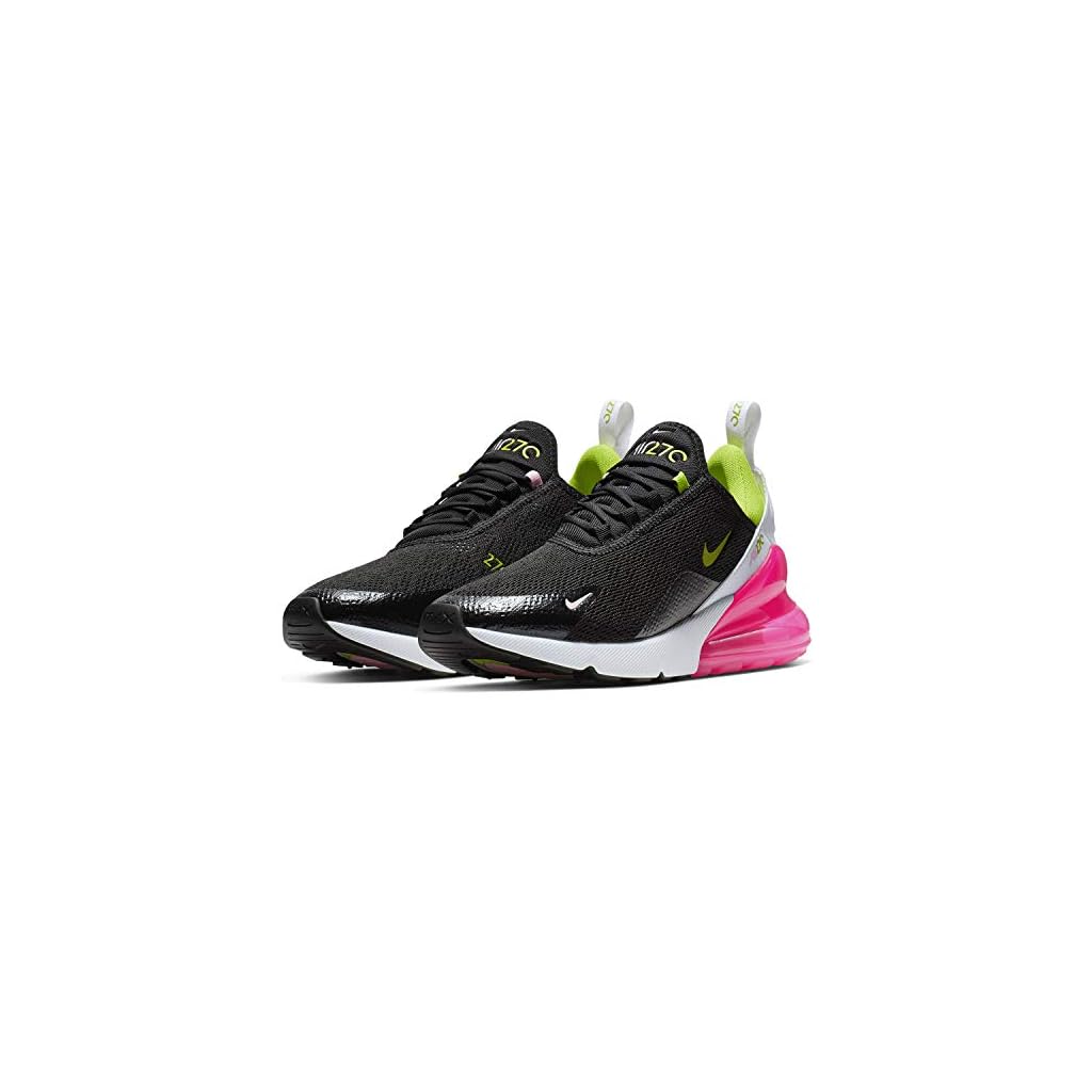Nike Women's Air Max 270 Black/Cyber/Pink Rise CI5770-001 (Size: 9) - Martfoot By Surfavenuemall