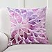 Phantoscope Set of 4 New Living Series Decorative Dark Purple Throw Pillow Case Cushion Cover 18 x 18 inches 45cm x 45cm