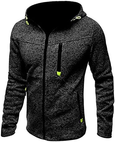 MANLUODANNI Mens Zip Hoodie Hooded Top Gym Lightweight Slim Fit Hoody Zipper Jacket Coat with Pocket