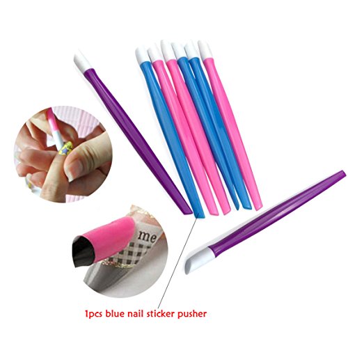 DIY Glitter Nail Rhinestones Decorations Dotting Tool Water Transfer Sticker Decal Nail Line Tape Striping Nails Sanding Buffing File Beauty Accessories Nail Art Set Kit - Thumbnail 5