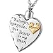 memorial necklace for mom,dad,pet,no longer by my side forever in my heart cremation pendant jewelry … (Mother)