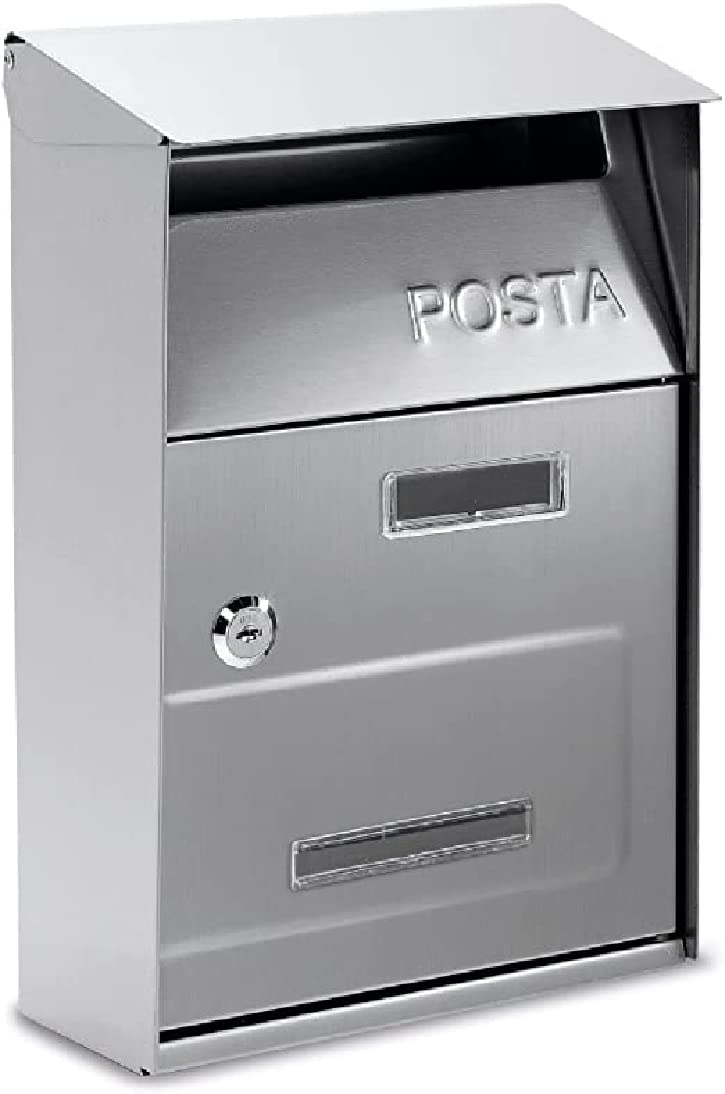 kippen 10005HS Mail Box, Silver, 320 x 220 x 100 mm