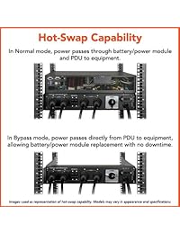 Tripp Lite su6000rt4u 6000 VA 4200 W UPS Smart Online Rackmount 6 kVA PDU 208 240 120 V 4U, 12 Salidas Negro
