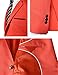 H2H Mens Slim Fit Single One Button Blazer Jackets with Pocketchief Trim Orange US M/Asia L (KMOBL046)